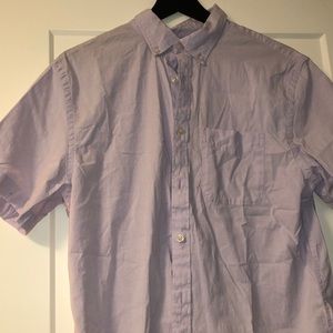 Pastel Purple Short Sleeved Collared Shirt
